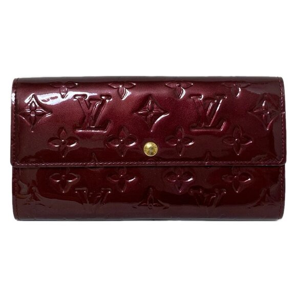 LOUIS VUITTON Portefeuille Sarah NM Rouge Fauviste Wallet bran220-100325 - Picture 1 of 7